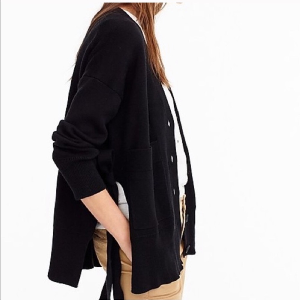 J.Crew Slouchy Cardigan with Side Ties - Picture 2 of 9